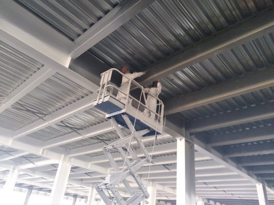 Thi công sơn chống cháy